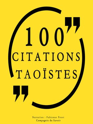 cover image of 100 citations taoïstes